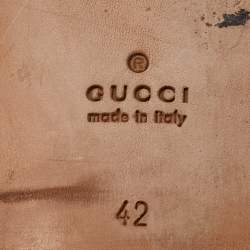 Pre Owned Gucci Pink Patent Leather Horsebit Slip On Loafers Size 42