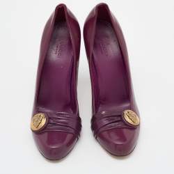 Gucci Purple Patent Leather Hysteria Pumps Size 39