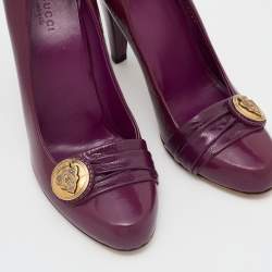 Gucci Purple Patent Leather Hysteria Pumps Size 39