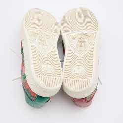 مملوكة مسبقًا Gucci Multicolor GG Supreme Canvas Ace Strawberry Sneakers Size 37