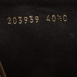 Pre Owned Gucci Brown/Beige GG Canvas Mid Calf Boots Size 40.5