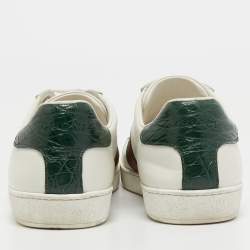 Gucci White Leather Ace Low Top Sneakers Size 39