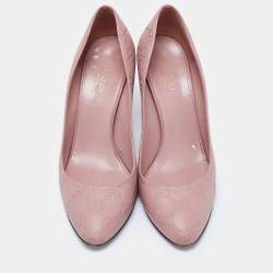Gucci Beige Guccissima Leather Horsebit Round Toe Pumps Size 37.5