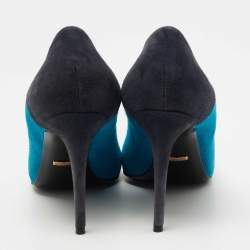Gucci Tricolor Suede and Leather Pointed Cap Toe Pumps Size 40
