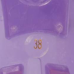 Gucci Purple Jelly Logo Embossed Flat Sandals Size 38