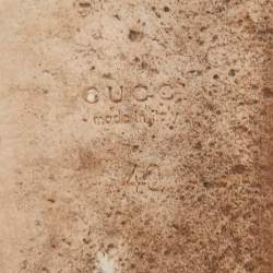 Pre Owned Gucci Multicolor Leather Flora Print Bow Ballet Flats Size 40