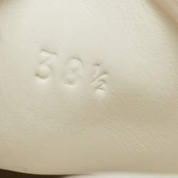 Gucci White Leather Pearl Embellished New Ace Sneakers Size 38.5