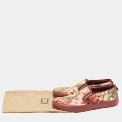 Gucci Multicolor Canvas Bloom Slip On Sneakers Size 38