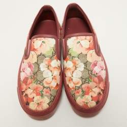 Gucci Multicolor Canvas Bloom Slip On Sneakers Size 38