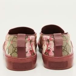 Gucci Multicolor Canvas Bloom Slip On Sneakers Size 38