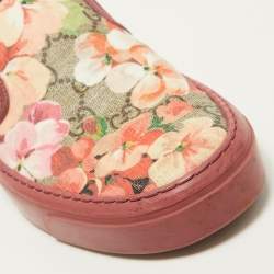Gucci Multicolor Canvas Bloom Slip On Sneakers Size 38
