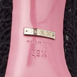 Pre Owned Gucci Black Lace Virginia Mary Jane Pumps Size 39.5