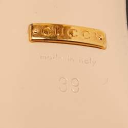 Pre Owned Gucci Black Leather Sylvie Pumps Size 39