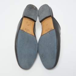 Gucci Black Leather Princetown Mules Size 37 