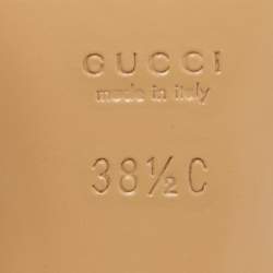 Gucci Pink GG Canvas Horsebit Slides Size 38.5  