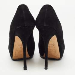 Gucci Black Suede Platform Pumps Size 37