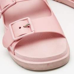 Gucci Pink PVC Isla Slingback Double Sandals Size 39