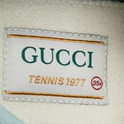 Gucci Multicolor Canvas and Sequin Tennis 1977  Sneakers Size 35.5