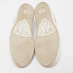 Gucci Brown Canvas and Leather Ace Sneakers Size 35