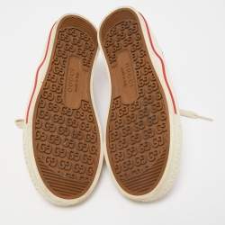 مملوكة مسبقًا Gucci Pink Canvas Tennis 1977 Low Top Sneakers Size 35.5