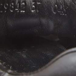 Gucci Black Microguccissima Leather Low Top Sneakers Size 37