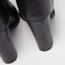 Gucci Black Leather Bamboo Tassel Knee Length Boots Size 39