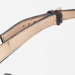 Gucci Black Leather Claudie Ankle Strap Sandals Size 38.5