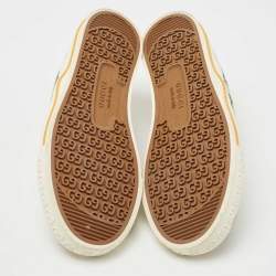 Gucci Green Canvas Tennis 1977 Low Top Sneakers Size 39.5