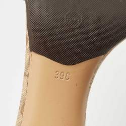 Gucci Beige GG Canvas Hysteria Slide Sandals Size 39