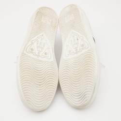 Gucci White Leather Bee Embroidered Ace Sneakers Size 38
