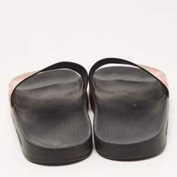 Pre Owned Gucci Multicolor GG Supreme Blooms Canvas Slides Size 41