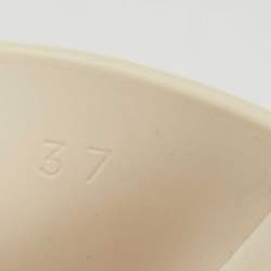 Gucci White Rubber Logo Slides Size 37