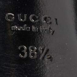 Pre Owned Gucci Two Tone Suede Madison Studded Heel Sandals Size 38.5