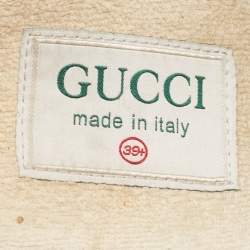 Gucci Two Tone Leather and Mesh Ultrapace Sneakers Size 39.5