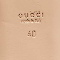 Pre Owned Gucci Pink Satin Dionysus Embellished Ballet Flats Size 40