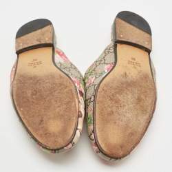 Gucci Multicolor Floral Canvas Princetown Horsebit Flat Mules Size 36