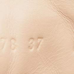 Gucci Gold Leather Embroidered Blind For Love Ace Sneakers Size 37