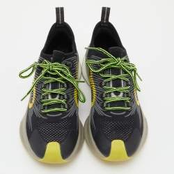 Gucci Black Knit Fabric Running Sneakers Size 38