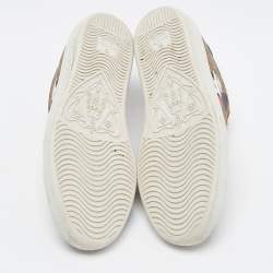 Gucci X Disney Brown GG Coated Canvas Ace Low Top Sneakers Size 36