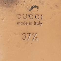 Gucci Multicolor GG Coated Canvas Princetown Flat Mules Size 37.5