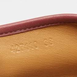 Pre Owned Gucci Multicolor GG Floral Coated Canvas Slip On Espadrille Flats Size 38