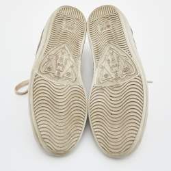 Gucci Beige/Brown GG Supreme Canvas Ace Sneakers Size 37