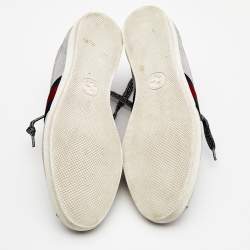 Gucci Silver Glitter Bambi Low Top Sneakers Size 38