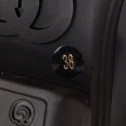 Pre Owned Gucci Black Leather Romance Horsebit Loafers Size 38