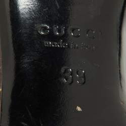 Pre Owned Gucci Brown Guccissima Leather Horsebit D'orsay Peep Toe Pumps Size 39