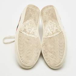 Pre Owned Gucci Brown/Beige GG Supreme Canvas Printed Bee Ace Sneakers Size 36.5