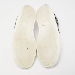 Gucci Tricolor GG Supreme Canvas and Sequins Slip On Sneakers Size 35