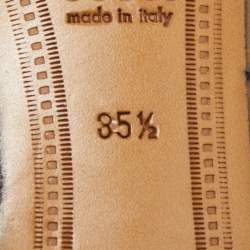 مملوكة مسبقًا Gucci Multicolor Brocade Fabric Jordaan Loafers Size 35.5 