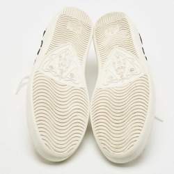 Gucci White Leather Floral Embroidered Ace Sneakers Size 39