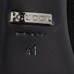 مملوكة مسبقًا Gucci Black Suede Slingback Mules Size 41